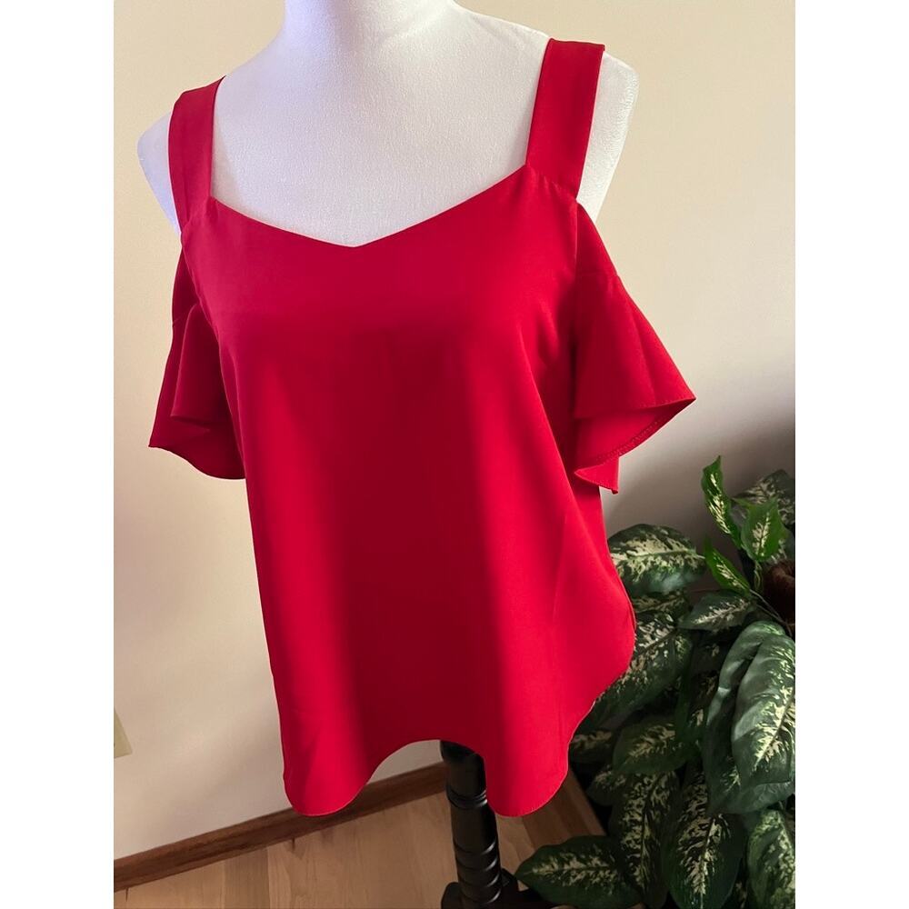 Alya Francescas Red Off Shoulder Top